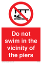 PL7464: Do not swim in the vicinity of the piers