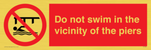 PL7464: Do not swim in the vicinity of the piers