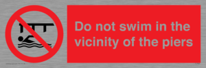 PL7464: Do not swim in the vicinity of the piers