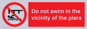 PL7464: Do not swim in the vicinity of the piers