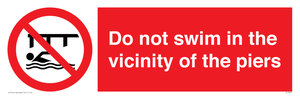 PL7464: Do not swim in the vicinity of the piers