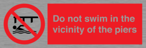 PL7464: Do not swim in the vicinity of the piers