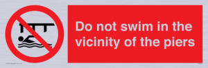 PL7464: Do not swim in the vicinity of the piers