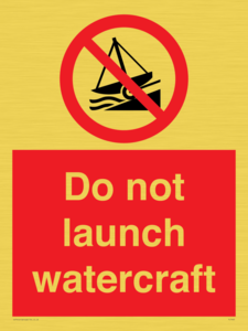 PL7465: Do not launch watercraft