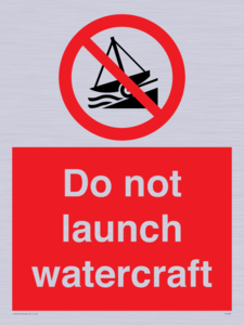 PL7465: Do not launch watercraft