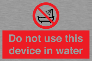 PL7642: Do not use this device in water