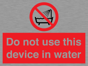 PL7642: Do not use this device in water