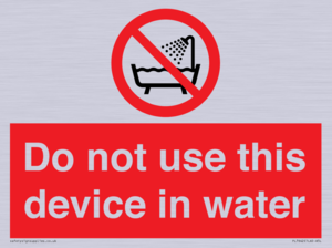 PL7642: Do not use this device in water