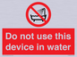 PL7642: Do not use this device in water