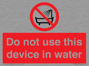 PL7642: Do not use this device in water