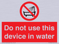 PL7642: Do not use this device in water
