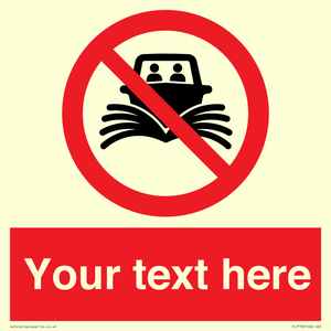 PL7733: Custom prohibition do not create wash no speeding of watercraft