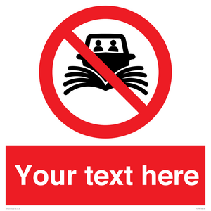 PL7733: Custom prohibition do not create wash no speeding of watercraft