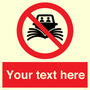 PL7733: Custom prohibition do not create wash no speeding of watercraft