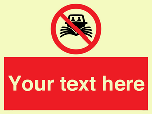 PL7742: Custom prohibition do not create wash no speeding of watercraft