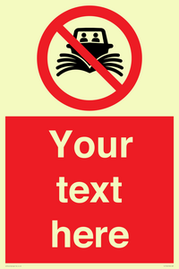 PL7742: Custom prohibition do not create wash no speeding of watercraft