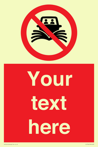 PL7742: Custom prohibition do not create wash no speeding of watercraft