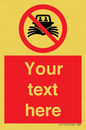 PL7742: Custom prohibition do not create wash no speeding of watercraft