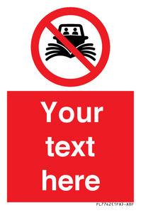 PL7742: Custom prohibition do not create wash no speeding of watercraft