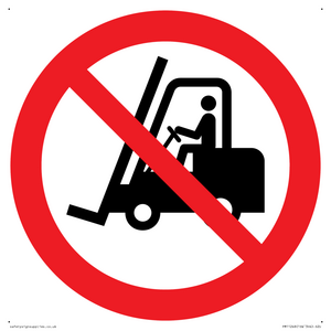 PM11248: P006 Prohibition: No access for forklift trucks and other industrial vehicles