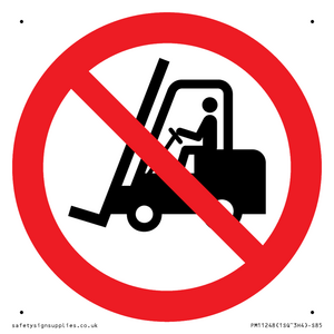 PM11248: P006 Prohibition: No access for forklift trucks and other industrial vehicles