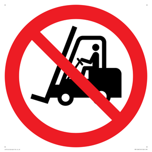 PM11248: P006 Prohibition: No access for forklift trucks and other industrial vehicles