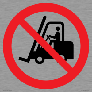 PM11248: P006 Prohibition: No access for forklift trucks and other industrial vehicles