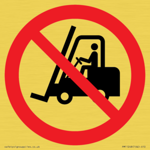 PM11248: P006 Prohibition: No access for forklift trucks and other industrial vehicles