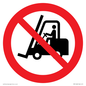 PM11248: P006 Prohibition: No access for forklift trucks and other industrial vehicles