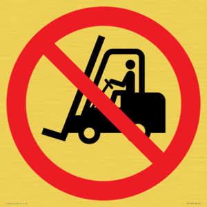 PM11248: P006 Prohibition: No access for forklift trucks and other industrial vehicles