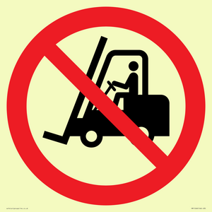 PM11248: P006 Prohibition: No access for forklift trucks and other industrial vehicles