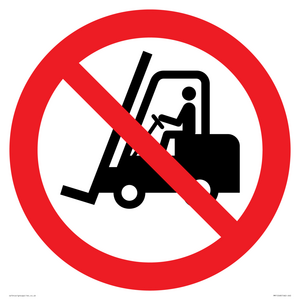 PM11248: P006 Prohibition: No access for forklift trucks and other industrial vehicles