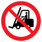PM11248: P006 Prohibition: No access for forklift trucks and other industrial vehicles