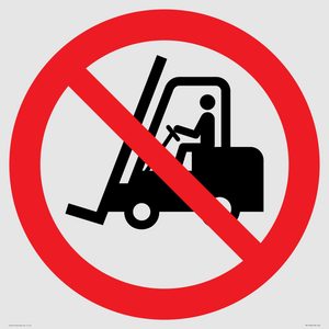 PM11248: P006 Prohibition: No access for forklift trucks and other industrial vehicles