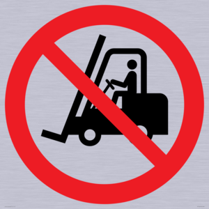 PM11248: P006 Prohibition: No access for forklift trucks and other industrial vehicles