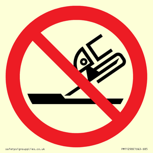 PM11298: Prohibition: Do not use for face grinding