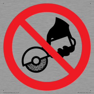 PM11302: Prohibition: Do not use with hand-held grinding machine