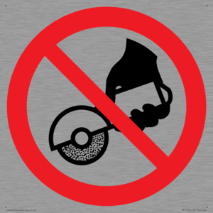 PM11302: Prohibition: Do not use with hand-held grinding machine