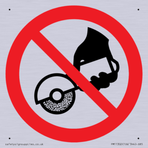 PM11302: Prohibition: Do not use with hand-held grinding machine