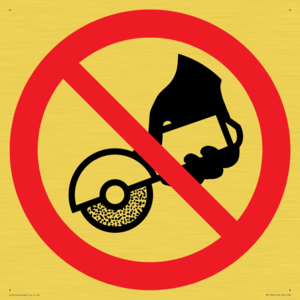 PM11302: Prohibition: Do not use with hand-held grinding machine
