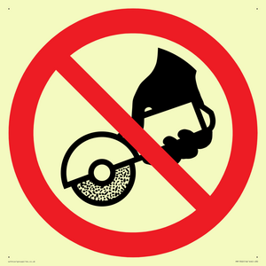 PM11302: Prohibition: Do not use with hand-held grinding machine