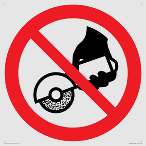 PM11302: Prohibition: Do not use with hand-held grinding machine