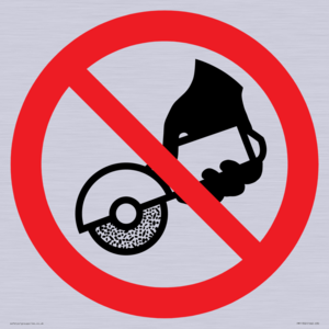 PM11302: Prohibition: Do not use with hand-held grinding machine