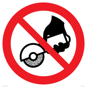 PM11302: Prohibition: Do not use with hand-held grinding machine