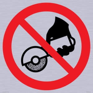 PM11302: Prohibition: Do not use with hand-held grinding machine