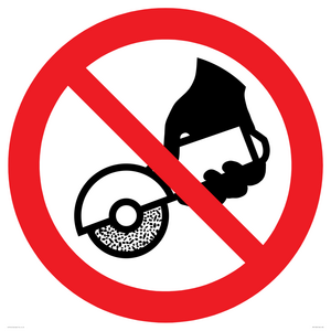 PM11302: Prohibition: Do not use with hand-held grinding machine