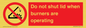 PM12634: Do not shut lid when burners are operating