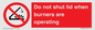 PM12634: Do not shut lid when burners are operating
