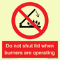 PM12634: Do not shut lid when burners are operating