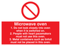 PM187: microwave oven rules